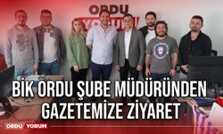 BİK Ordu Şube Müdüründen gazetemize ziyaret