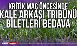 Kritik Maç Öncesinde Kale Arkası Tribünü Biletleri Bedava