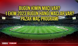 Bugün kimin maçı var? 1 Ekim 2023 Bugün hangi maçlar var? Pazar maç programı