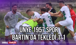 Ünye 1957 Spor Bartın’da Tekledi 1-1