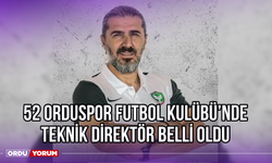 52 Orduspor Futbol Kulübü’nde Teknik Direktör Belli Oldu