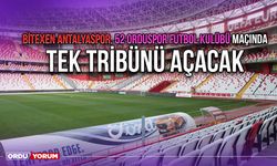 Bitexen Antalyaspor, 52 Orduspor Futbol Kulübü Maçında Tek Tribünü Açacak