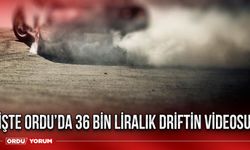 İşte Ordu’da 36 bin liralık driftin videosu