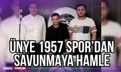 Ünye 1957 Spor'dan Savunmaya Hamle