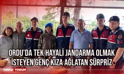 Ordu'da tek hayali jandarma olmak isteyen genç kızı ağlatan sürpriz