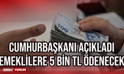 Cumhurbaşkanı açıkladı Emeklilere 5 bin TL ödenecek