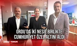 Ordu’da iki nesil birlikte Cumhuriyet özel altını aldı