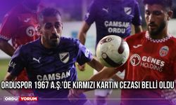 Orduspor 1967 A.Ş.'de Kırmızı Kartın Cezası Belli Oldu