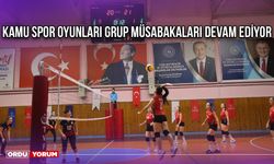 Kamu Spor Oyunları Grup Müsabakaları Devam Ediyor