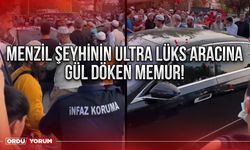 Menzil şeyhinin ultra lüks aracına gül döken memur!