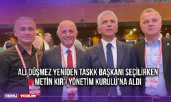 Ali Düşmez Yeniden TASKK Başkanı Seçilirken Metin Kır'ı Yönetim Kurulu'na Aldı