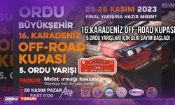 16.Karadeniz OFF-Road Kupası 5.Ordu Yarışları İçin Geri Sayım Başladı