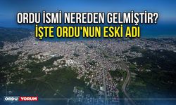 Ordu ismi nereden gelmiştir? İşte Ordu'nun eski adı