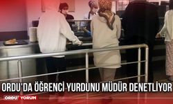 Ordu'da öğrenci yurdunu müdür denetliyor