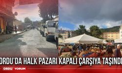 Ordu’da halk pazarı kapalı çarşıya taşındı