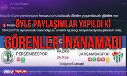 Perşembespor ile Çarşambaspor Sosyal Medyada Gündem Oldu