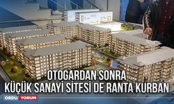 Otogardan sonra küçük sanayi sitesi de ranta kurban