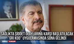 Sağlıkta şiddet olaylarına karşı başlatılacak "Gri Kod" uygulamasında sona gelindi