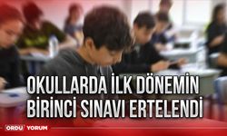 Okullarda ilk dönemin birinci sınavı ertelendi