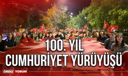 Ordu'da 100. Yıl Cumhuriyet Yürüyüşü