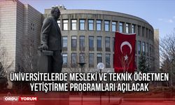 Üniversitelerde mesleki ve teknik öğretmen yetiştirme programları açılacak