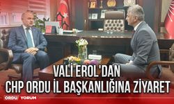 Vali Erol'dan CHP Ordu İl Başkanlığına ziyaret