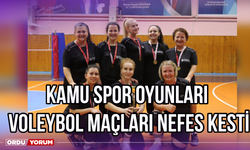 Kamu Spor Oyunları Voleybol Maçları Nefes Kesti