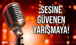 Sesine güvenen yarışmaya!