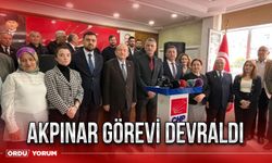 Akpınar  Kaptanoğlu'ndan görevi devraldı