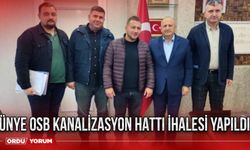 Ünye OSB kanalizasyon hattı ihalesi yapıldı