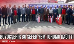 Büyükşehir bu sefer yem tohumu dağıttı