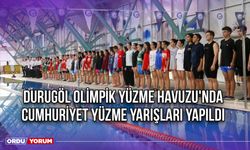 Durugöl Olimpik Yüzme Havuzu'nda Cumhuriyet Yüzme Yarışları Yapıldı