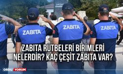 Zabıta rütbeleri birimleri nelerdir? Kaç çeşit zabıta var?