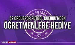 52 Orduspor Futbol Kulübü'nden Öğretmenlere Hediye