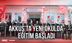 Akkuş’ta Yeni Okulda Eğitim Başladı