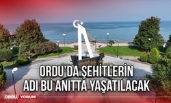 Ordu’da Şehitlerin adı bu anıtta yaşatılacak