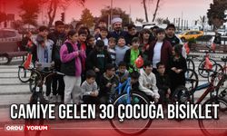 Camiye gelen 30 çocuğa bisiklet
