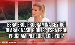 Esra Erol programına seyirci olarak nasıl gidilir? Esra Erol programı nerede çekiliyor?