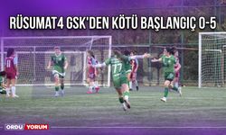 Rüsumat4 GSK'den Kötü Başlangıç 0-5