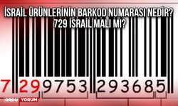 İsrail ürünlerinin barkod numarası nedir? 729 İsrail malı mı?