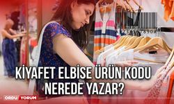 Kıyafet Elbise ürün kodu nerede yazar?