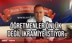 Öğretmenler önlük değil ikramiye istiyor