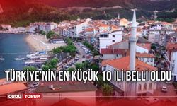 Türkiye'nin En Küçük 10 İli Belli Oldu