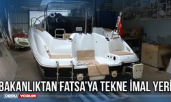 Bakanlıktan Fatsa’ya tekne imal yeri