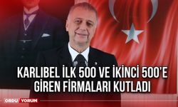 Karlıbel ilk 500 ve ikinci 500’e giren firmaları kutladı