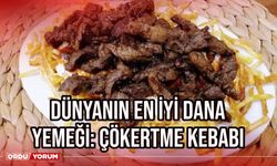 Dünyanın En İyi Dana Yemeği: Çökertme Kebabı