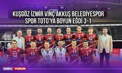 Kuşgöz İzmir Vinç Akkuş Belediyespor, Spor Toto'ya Boyun Eğdi 3-1