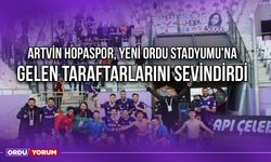 Artvin Hopaspor Yeni Ordu Stadyumu'na Gelen Taraftarlarını Sevindirdi