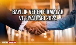 Bayilik veren firmalar ve fiyatları 2024