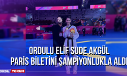 Ordulu Elif Sude Akgül, Paris Biletini Şampiyonlukla Aldı
